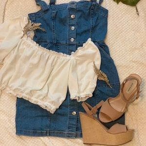 H&M Denim Button-Up Dress